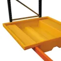 Wanna wychwytowa bez kratownicy do regału pod paletę żółta