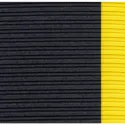 Mata ergonomiczna, antypoślizgowa D06, 122 cm x 18,3 m, czarno-żółta