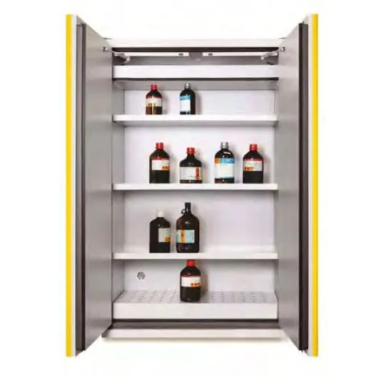 Szafa ognioodporna rozmiar L 90 min 1200 x 600 x 1950 mm, korpus szary