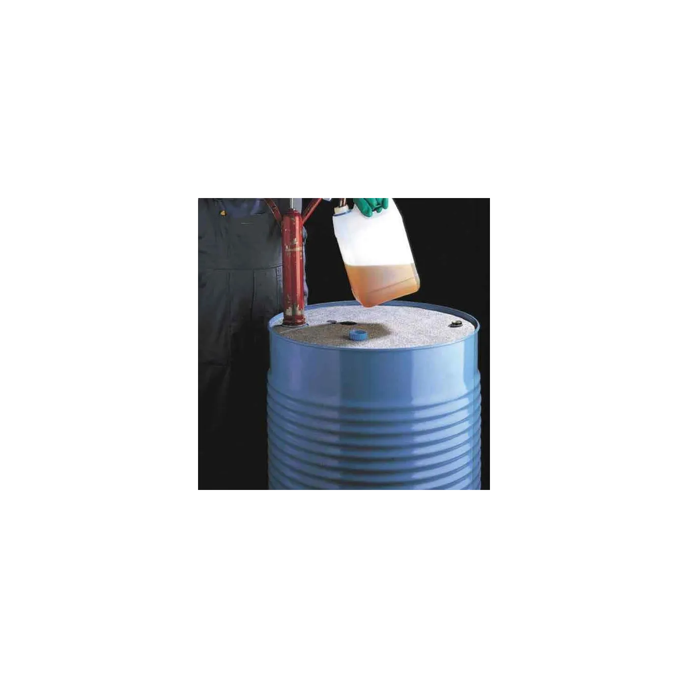 Two-layer sorbent, universal barrel mat