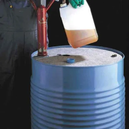Two-layer sorbent, universal barrel mat