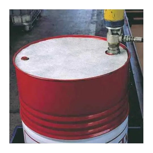 Two-layer sorbent, universal barrel mat