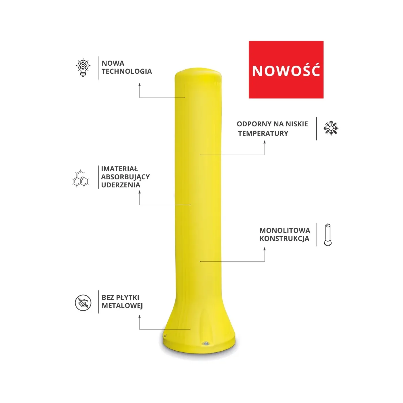 Słupek Rocket Bollard D200