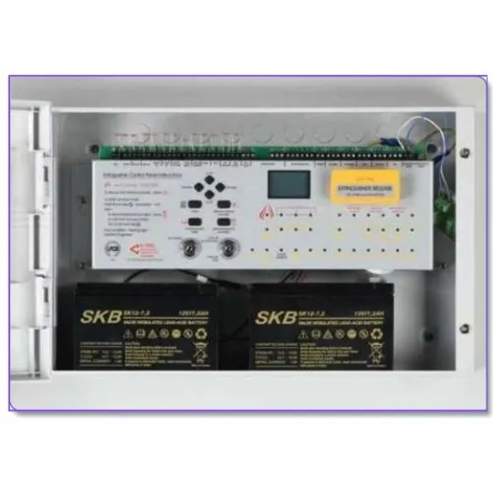 Automatyczna gaśnica z czujnikiem dymu i panelem kontroli temperatury