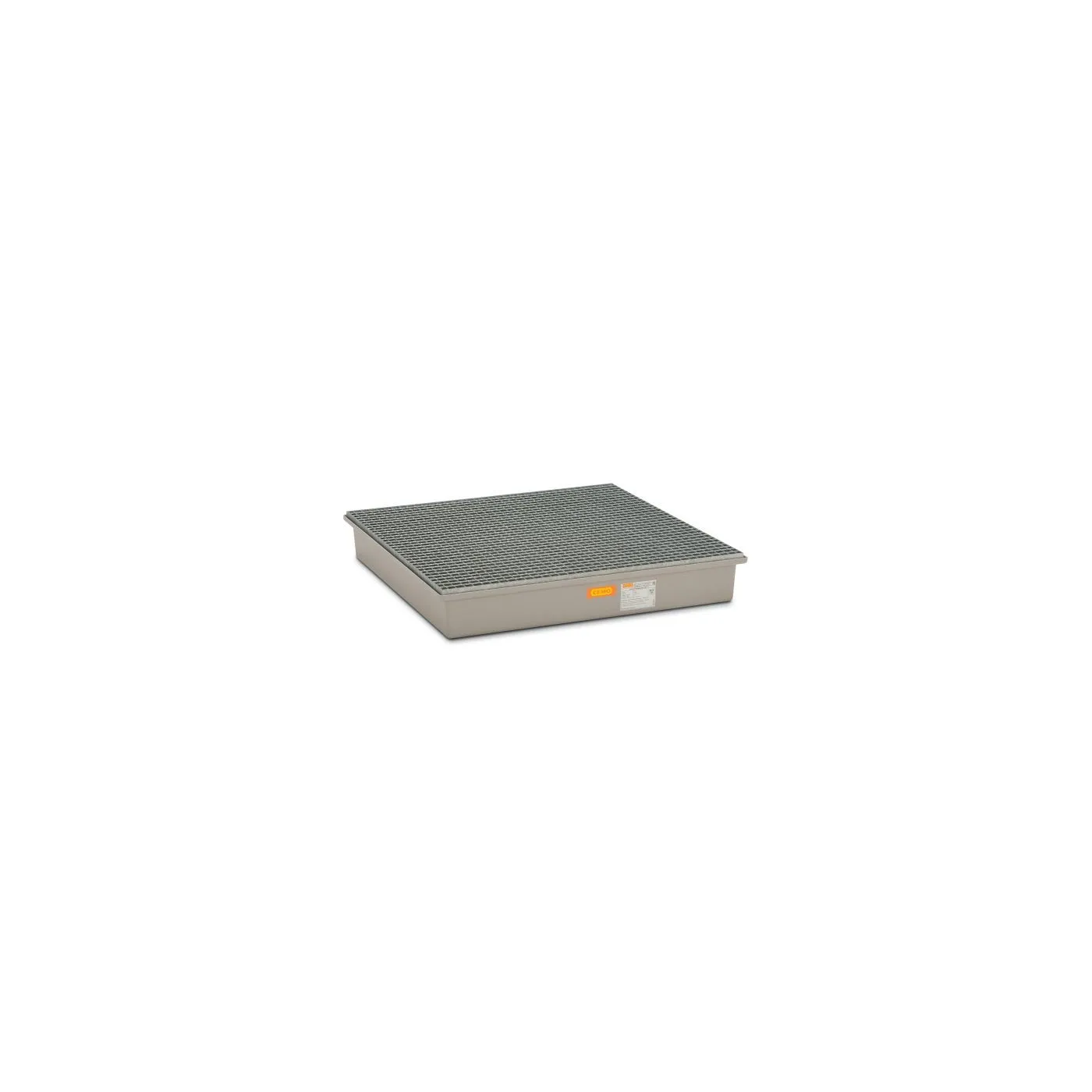 Wanna wychwytowa z kratownicą ocynkowaną pod 4 beczki GRP 220l, 1280 x 1280 x 210  mm