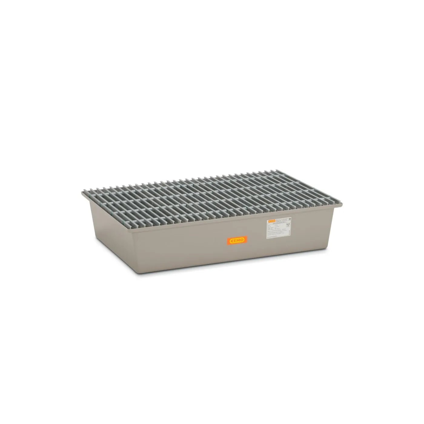 Wanna wychwytowa z kratownicą GRP pod 2 beczki 220l, 1280 x 850 x 290 mm