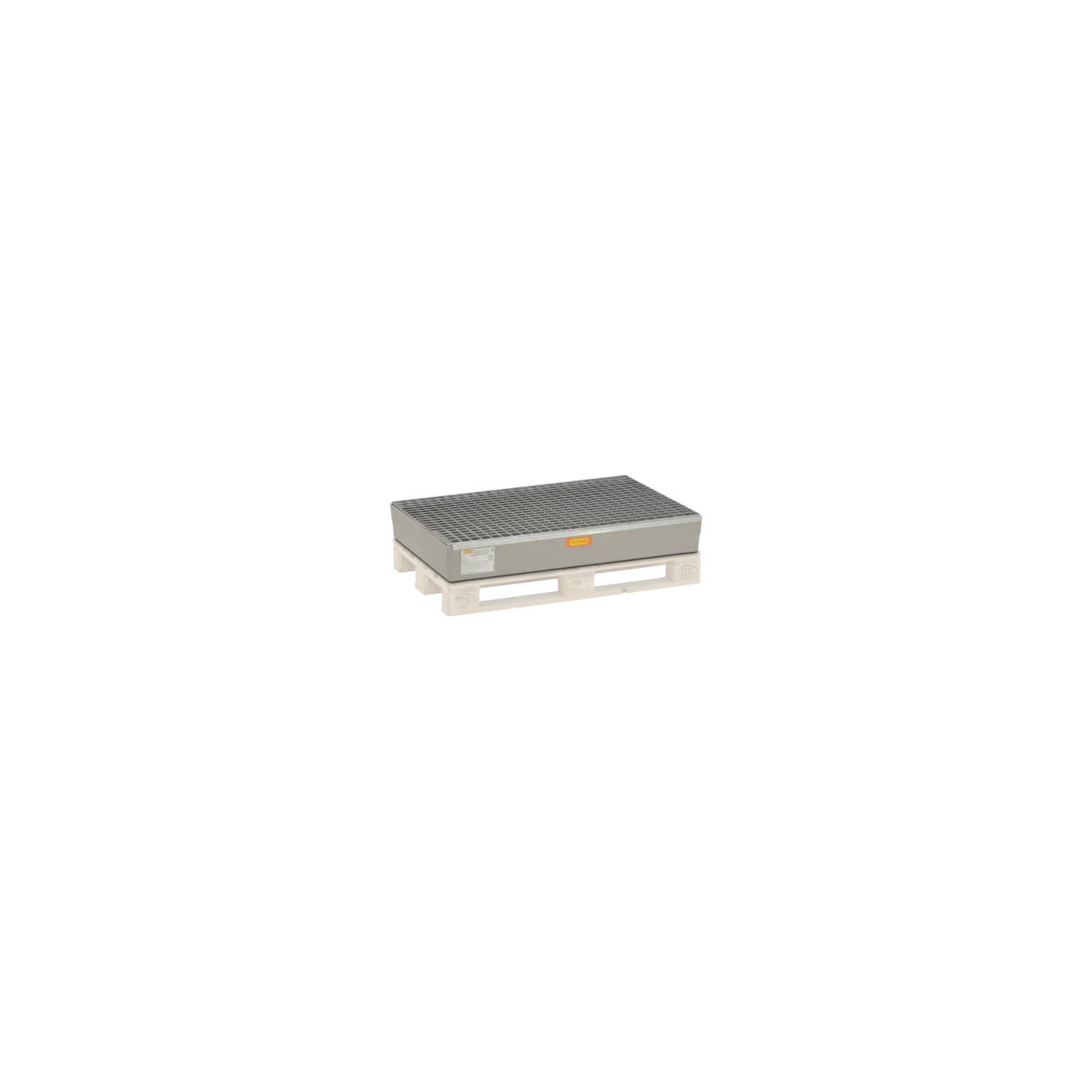Wanna wychwytowa z kratownicą ocynkowaną GRP 150l,1280 x 850 x 190  mm