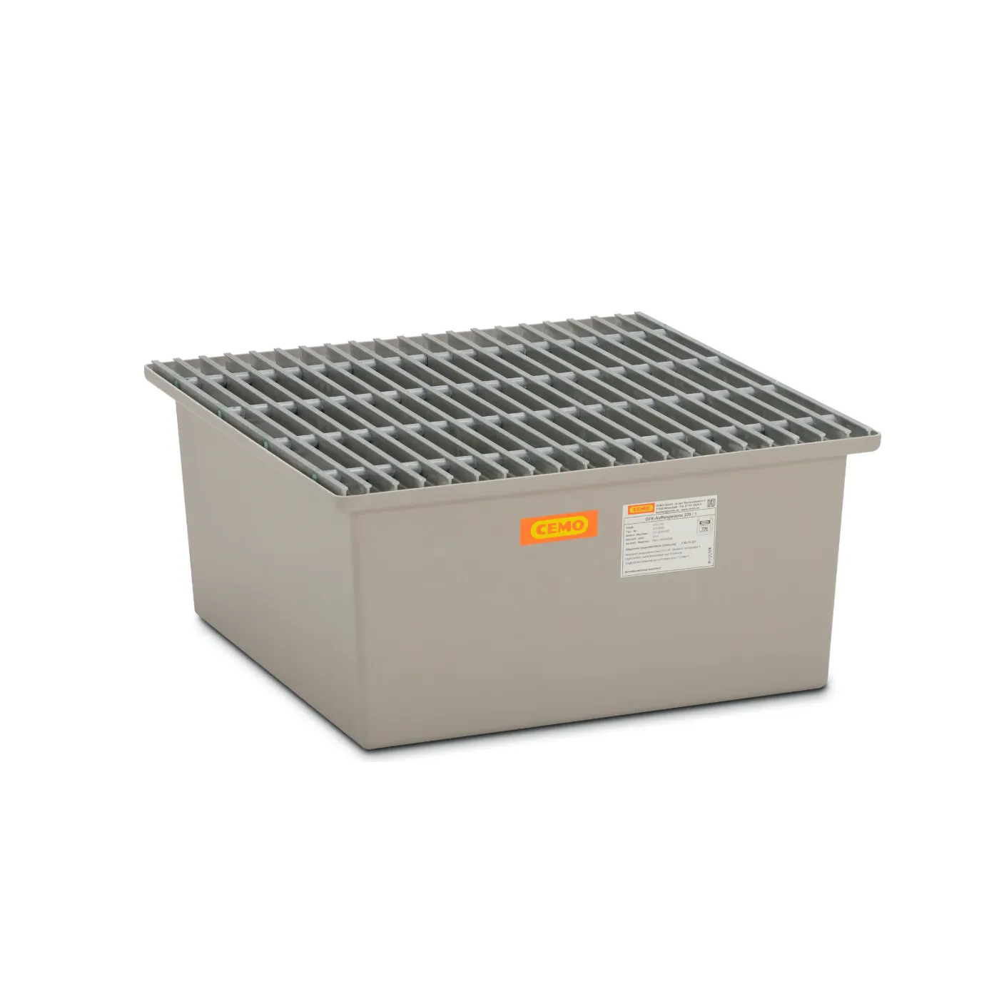 Wanna wychwytowa pod 1 beczki GRP 210l, 850 x 850 x 400  mm