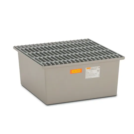 Wanna wychwytowa pod 1 beczki GRP 210l, 850 x 850 x 400  mm